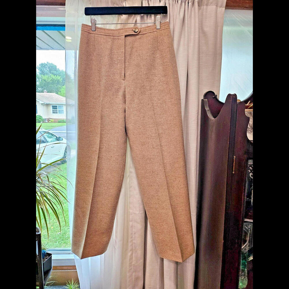 Neiman Marcus Evan Picone Wool Women Dress Pants sz 14 vtg '80s FREE SHIPPING